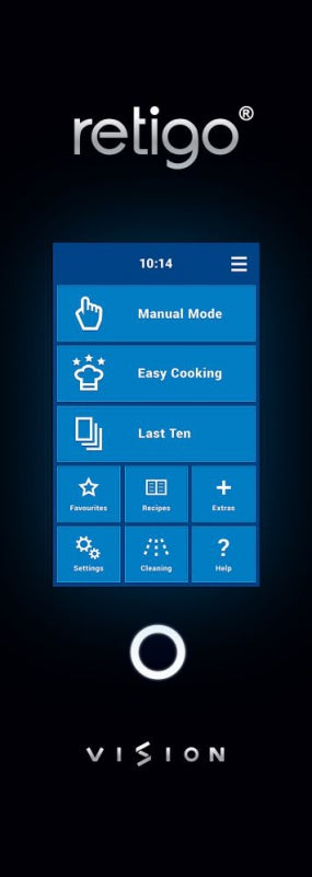 RETIGO 6-Pan Gas Injection Combi Steamer - Blue